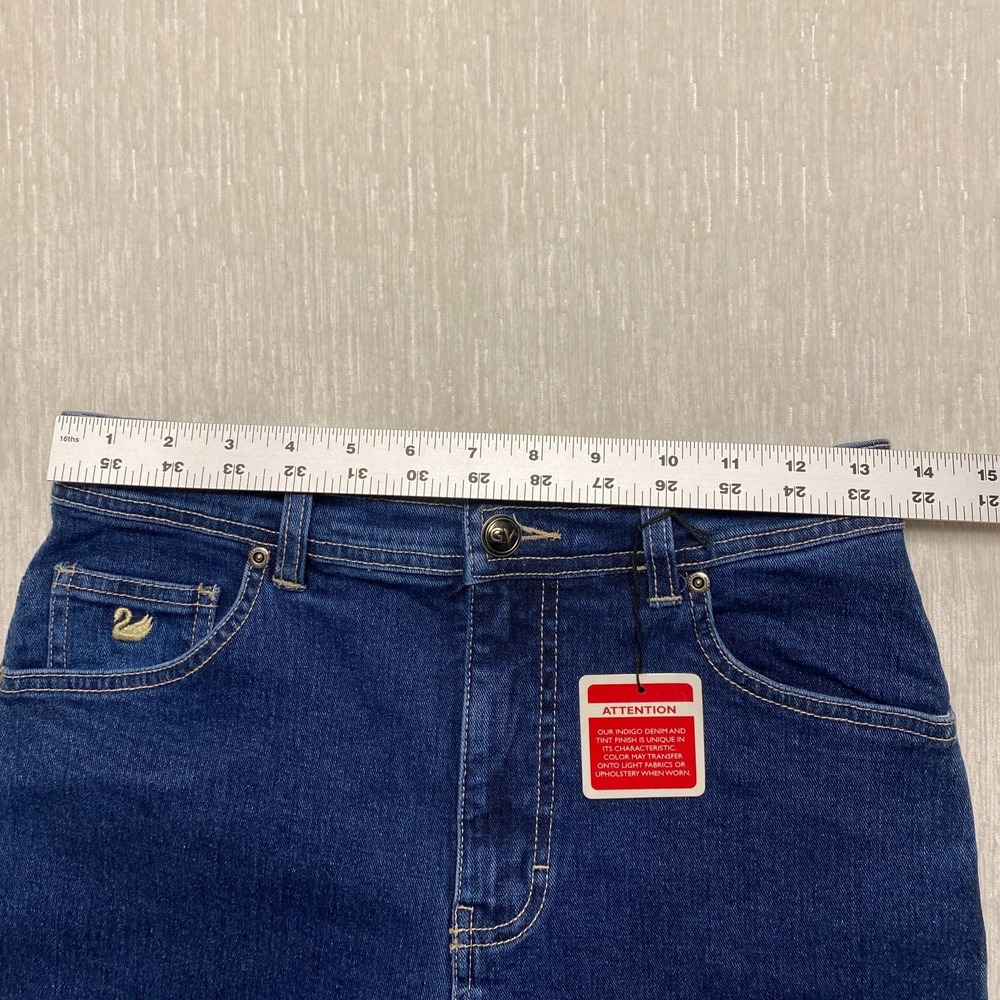 Gloria Vanderbilt Tapered Jeans Classic Fit Womens 8P Blue Denim Stretch Fitted - Picture 9 of 16